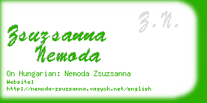 zsuzsanna nemoda business card